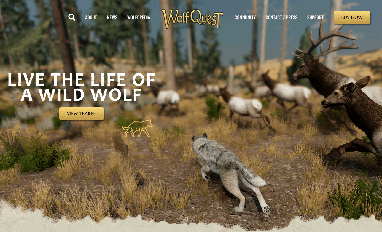 Wolfquest Website